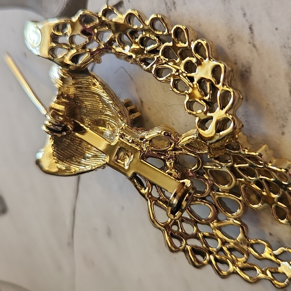 vintage cat brooch - Picture 5 of 9